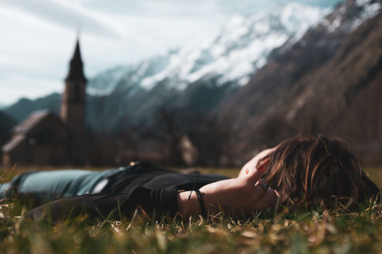 montagne, vue, repos, detente, clocher, eglise
