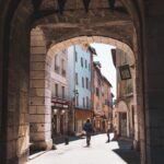 briancon, serre chevalier, montagne, ville, porte, balade, hiver